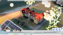 Den fantastiska borgmästaren Samson firas med fyrverkeri ovanför hans mansion av glada medborgare!