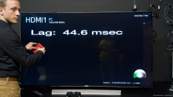 mätning av verklig responstid på en TV, stor skillnad från den som tillverkarna anger