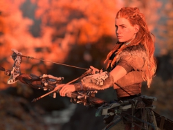 Aloy, från "Horizon Zero Dawn."