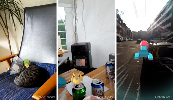 Pokémon på katt, pokémon på öl, pokémon och snuten.